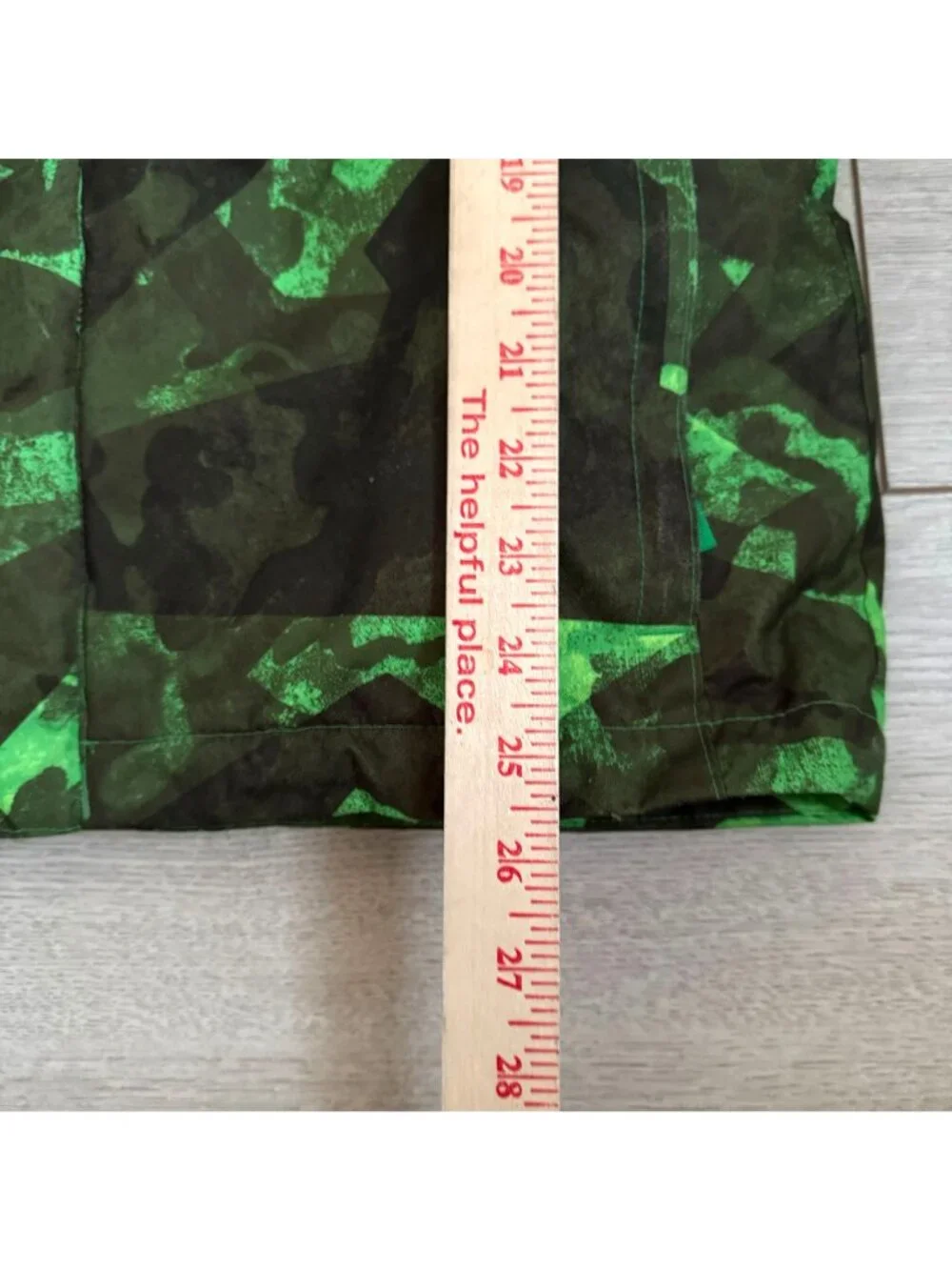 Columbia Boy's Windbreaker Jacket Sz L Green Camo Interchange Ski Rain Coat